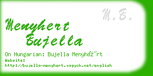 menyhert bujella business card